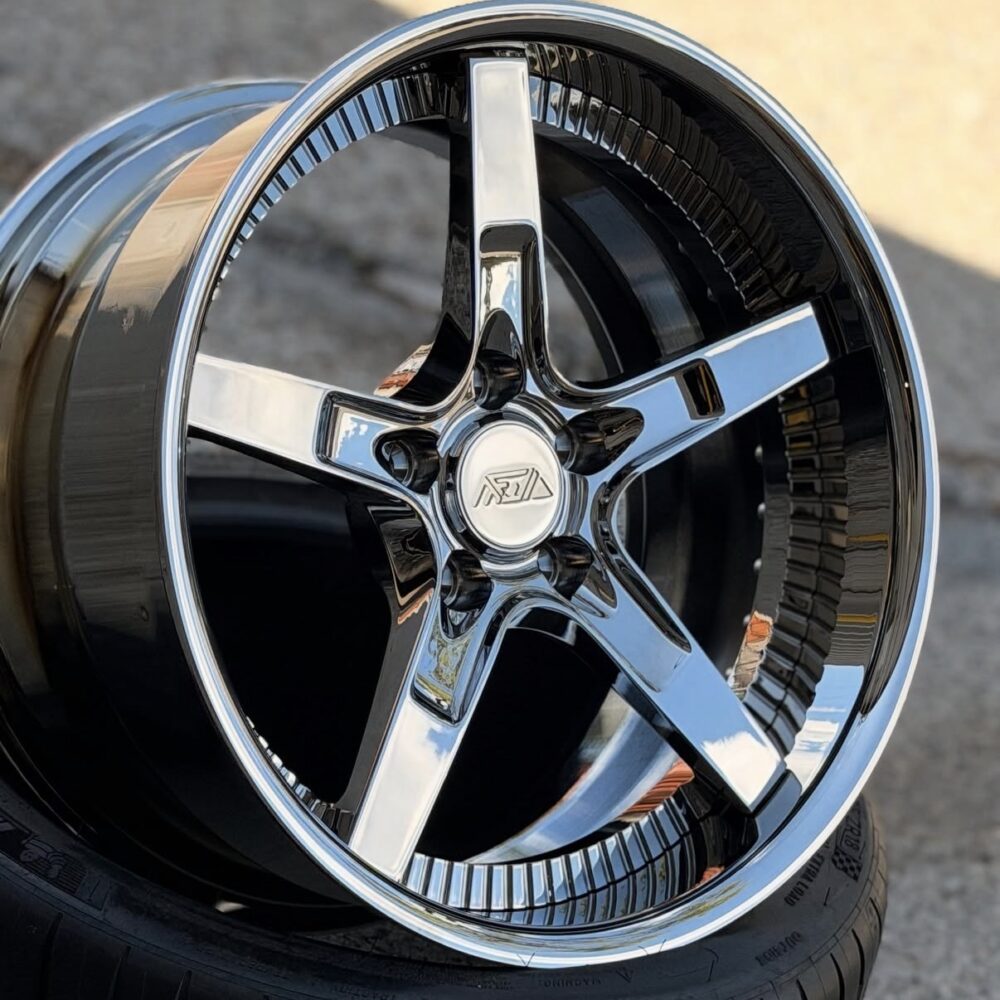 GARAGE SALE _ MFW T5s - Tinted Chrome - 18x8.5"/9.5" 5-Lug Set
