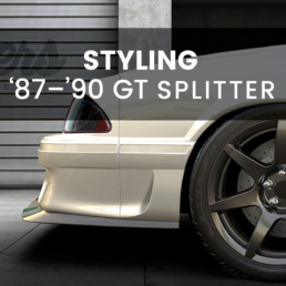 Mustang 87-90 GT. Cobra Styling Carbon Fiber Chin Splitter