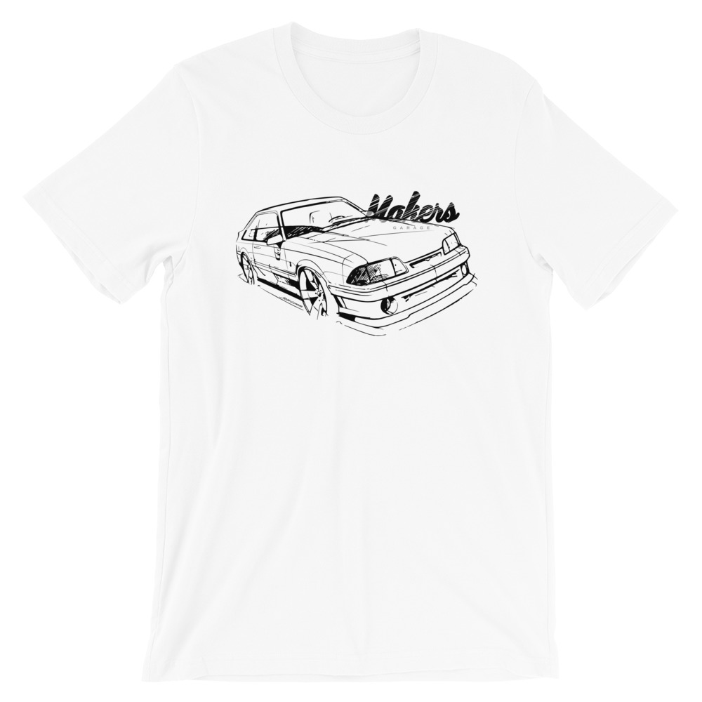 GT.Cobra Sketch/Logo – ColorWhite – Short-Sleeve Unisex T-Shirt