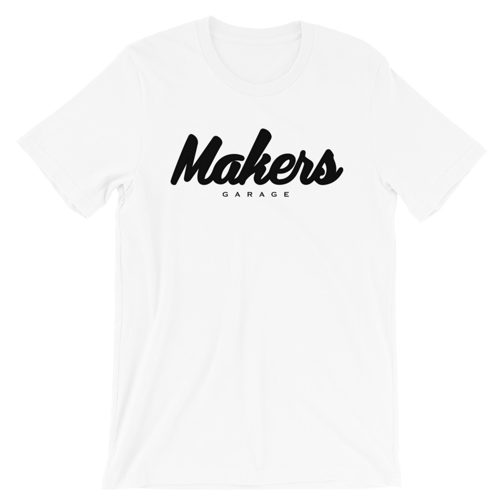 makers white logo t-shirt