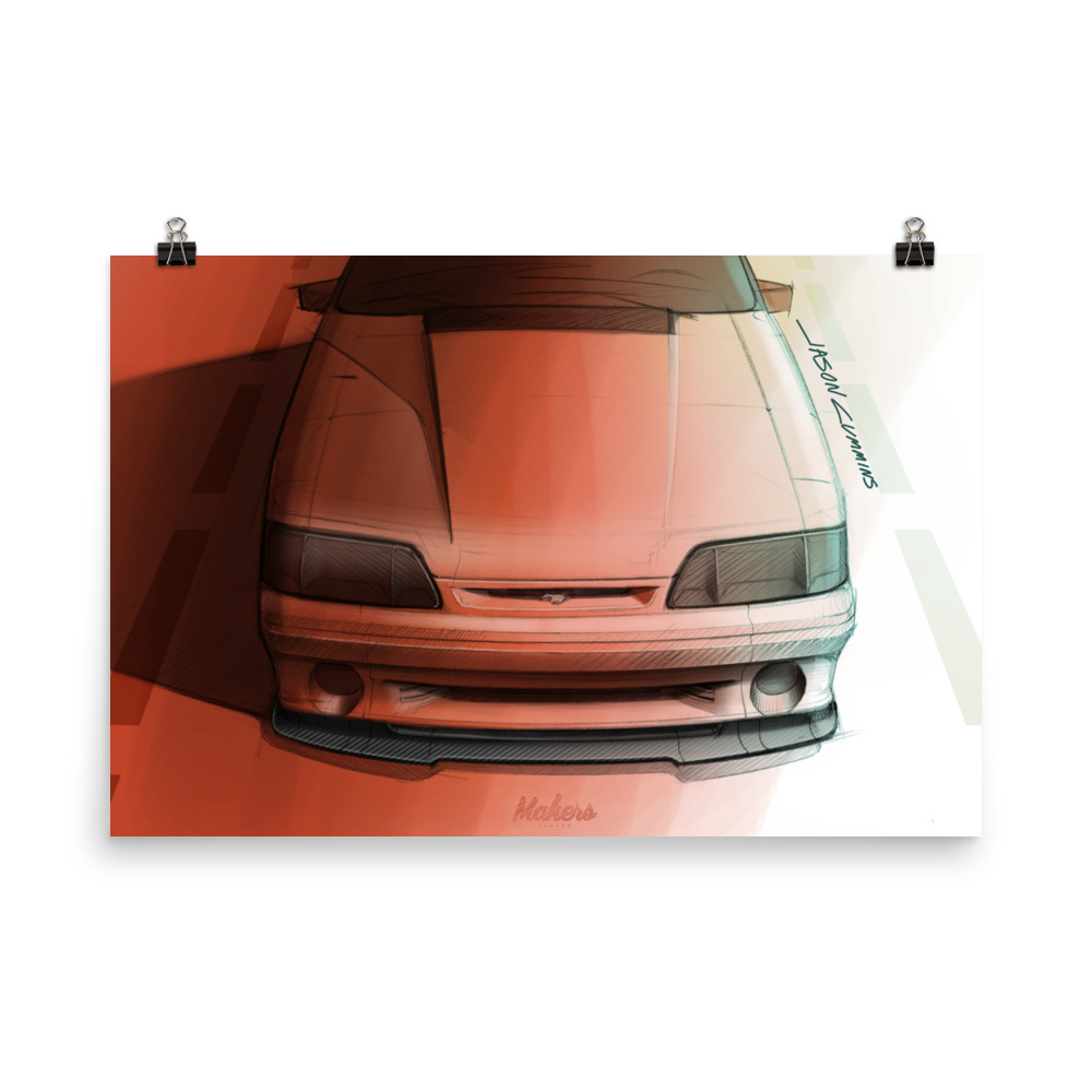 Makers Early GT.Cobra Splitter Sketch – Photo paper poster