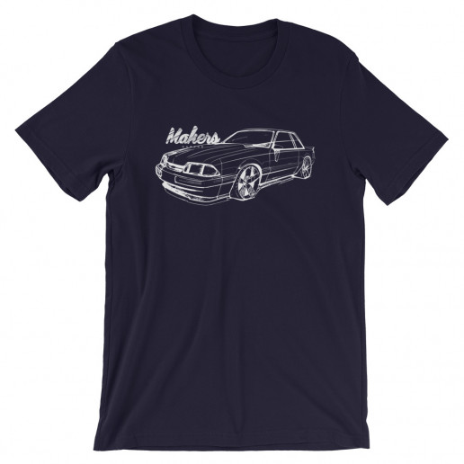 Makers LX Notch Sketch white – Short-Sleeve Unisex T-Shirt