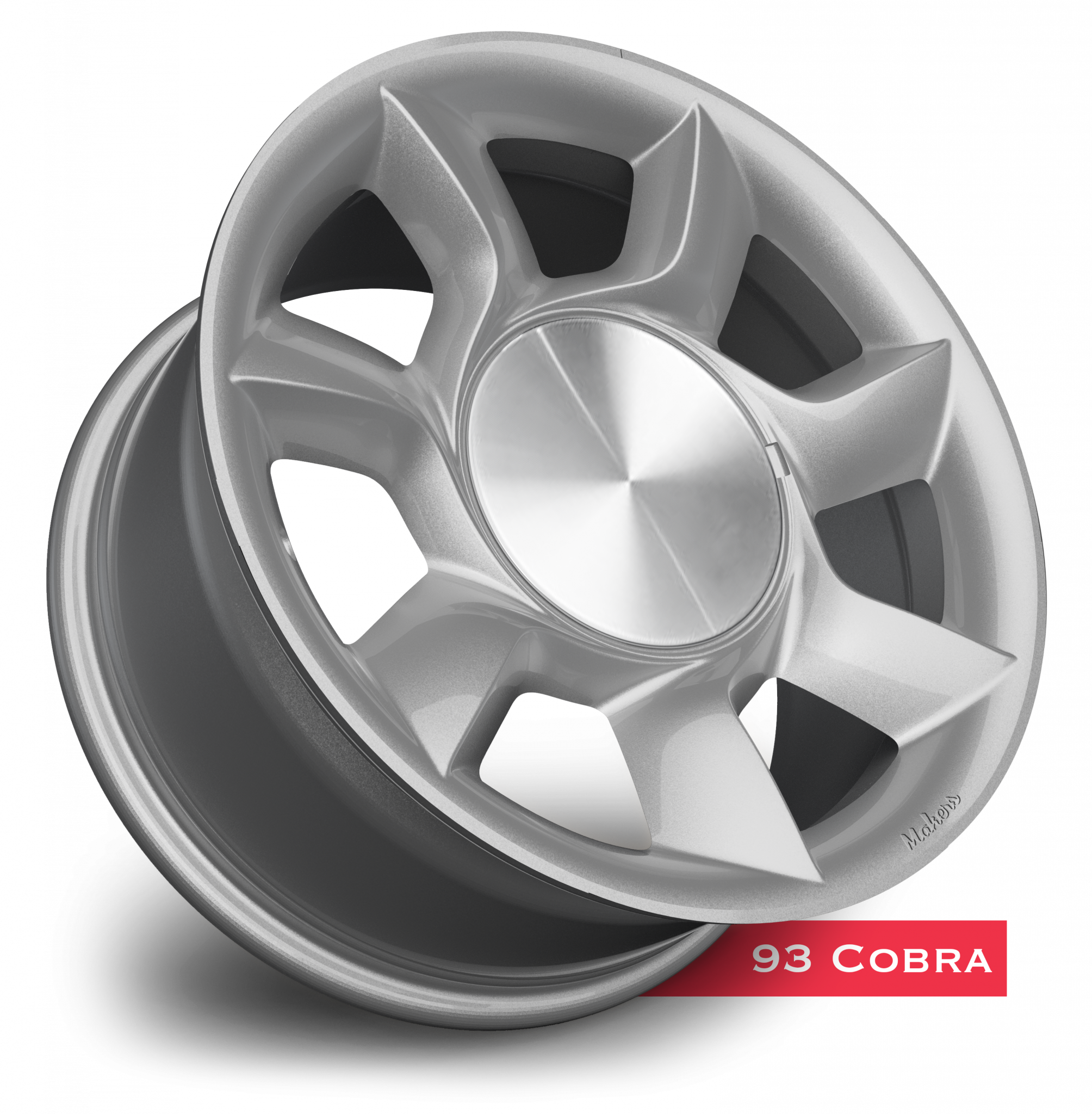 Makers Reimagined Classic Wheels Silver Metallic 93 Cobra Mustang