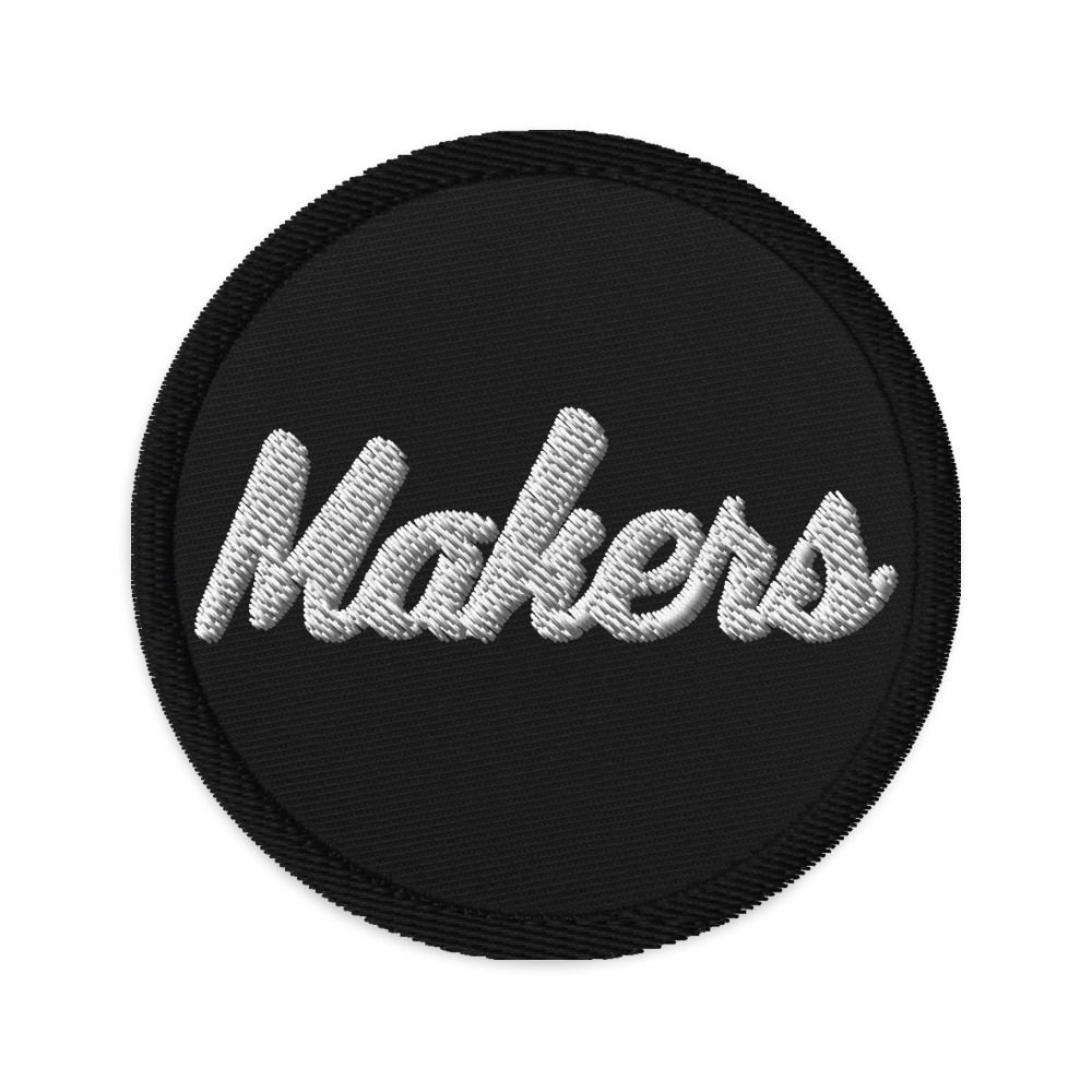 Makers Garage embroidered patche