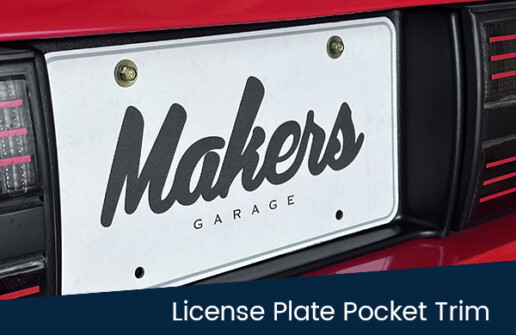 1983 - 1993 Foxbody Mustang License Plate Pocket Trim